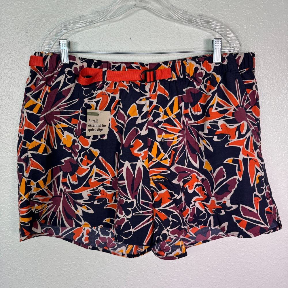 REI Trail Made Amphib Shorts Womens 1X Hiking Hike Swim Camp River Golden Hour